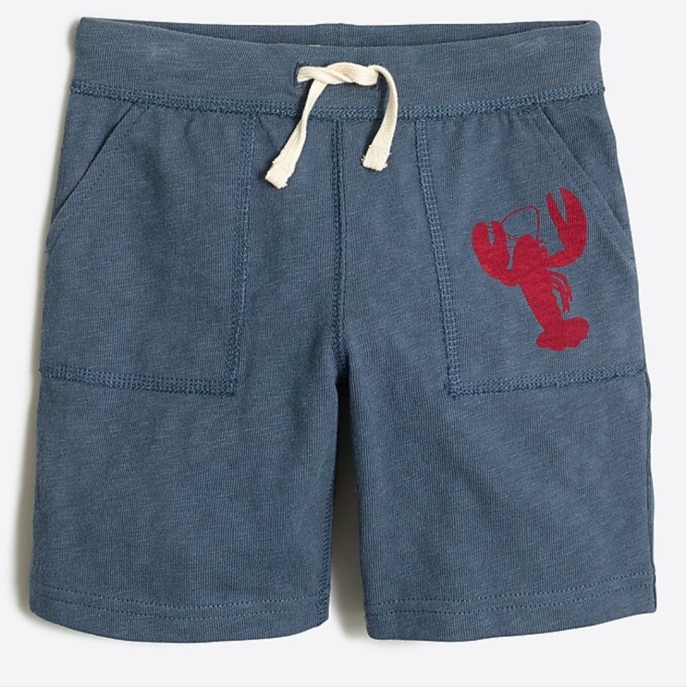 Crewcuts Red Lobster Gray Knit Shorts 8 - Picture 2 of 5